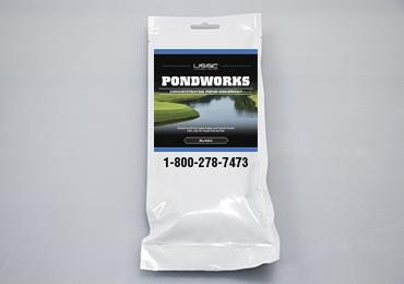 water soluble packet blue Black pond dye colorant to control algae growth fish safe golf course pond lake.