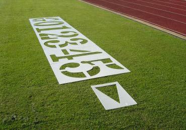 Football Field Number Yard Yardage Plastic Numbers Stencils.