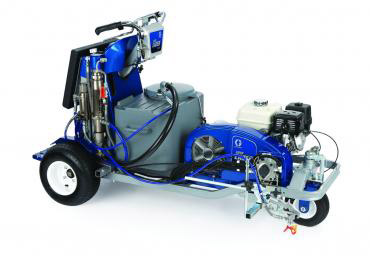 Ride on Graco Field Lazer G400 ride on airless athletic field line marking painting striping spray machine.