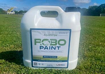 ready to spray use RTS paint for use with turf tank tiny mobile swozi field marking robots.