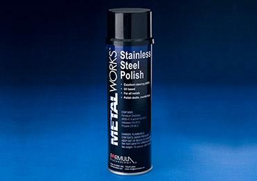 Stainless polish cleaner protect metal ovens fridges counter tops.