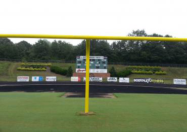 Yellow Football Goal Post Paint.