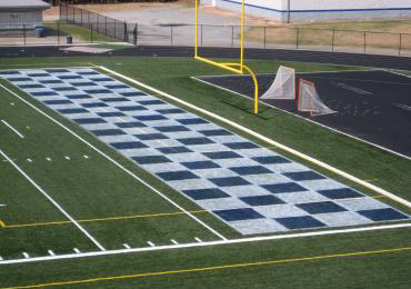 Removable paint for artificial synthetic field turf, removable traffic