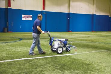 Graco Field Line Marking Machine S200 synthetic field painting.
