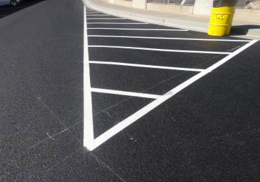 Parking Lot line marking striping lining paint.