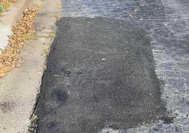 spot repairs to damaged concrete saphalt surfaces to stop further breakage and more damage.