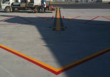 airport runway highwat road line arrows line striping number painting marking paint