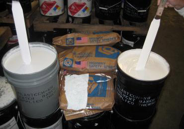 Two types of liquid thermoplastic paints solvent based water based.