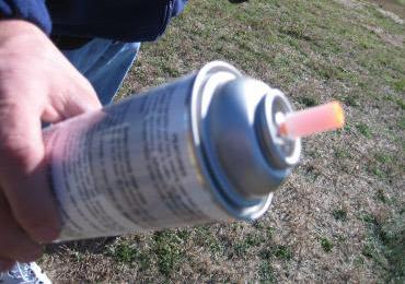 tips of water based aerosol marking paint 