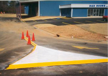 Cold applied liquid thermoplastic traffic paint.