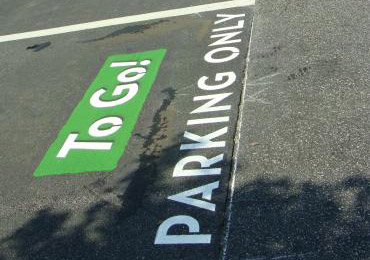custom color parking lot traffic sign paint.