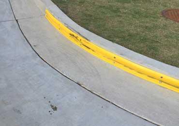 flexible tough durable curb huggers protection strips easy to install on concrete curbs.