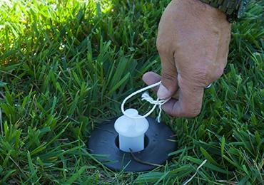 install string ground markers soccer field line marking painting white lines