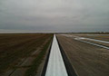 Black white airport runway marking paints.