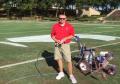 Sports Turf Manager using best bright durable athletic field paint.