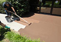 Apply roller brush airless spray equipment water based concrete asphalt repair.