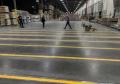 warehouse line marking floor paint white yellow safety markings spray application