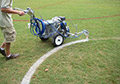 Field paint soccer fields painting airless electric battery stripers.