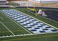football end zone removable synthetic field turf paints.