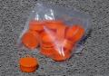 orange color caps for gound markers sockets athletic fields.