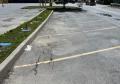 Application of the best traffic parking lot line marking paint from manufacturer.