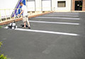 bright durable paint parking lot lines white yellow blue.