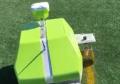 removable for synthetic turf in various colors painting with robot.