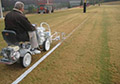 Ride on football field line marking striping painting machine USSC bulk athletic field marking paints.
