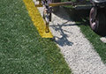 removable paint sprayed synthetic field turf airless machine.