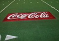 synthetic field turf logo painting.