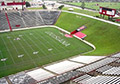 College football field end zone stencil.