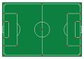 Positions of permanent ground markers on soccer fields.