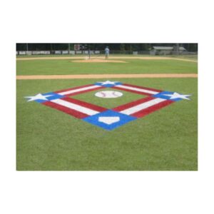 Aerosol baseball aerosol field paint.