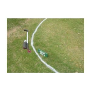 White golf course drop zone marking paints.