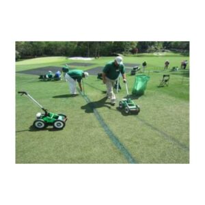Golf course aerosol line marking paint.