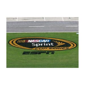 Athletic field marking paint bright colors.