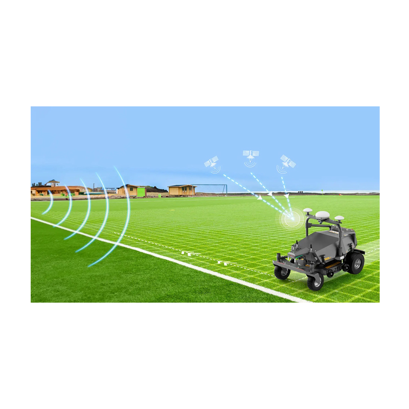 Cut grass with centimeter level positioning accuracy, giving efficiency reducing the risk of mowing lapse, mowing task omission or repetitive working.