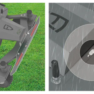 FJD RM 21 robot autonomous mower grass cutter most powerful robot to cut grass paint athletic fields available in the US at the best price from distributor.