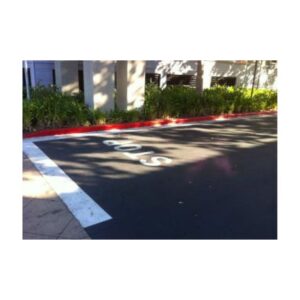 Red Durable Non Fading Parking Lot Fire Lane Curb White Stop Bar Paint.