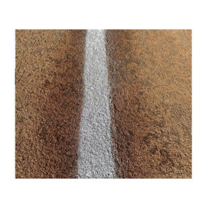 baseball infield dirt clay wet with easy to use battery operated sprayer to compact dirt before painting white foul lines