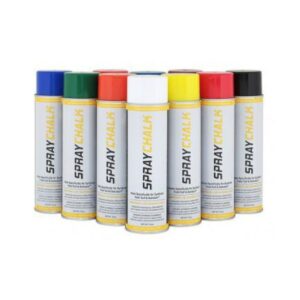 Aerosol Spray Chalk Temporary Removable Marking Utility Construction Zone Mine Signs Identification Color Coding Chalk