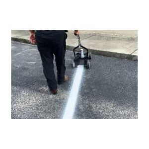 Aerosol Spray Machine To Spray White Lines Or Gray Reflective Paint.
