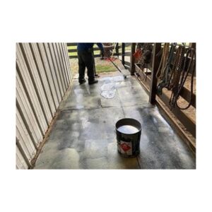 Application Of Liquid Repair Coating To Re Surface Re New Rubber Mats Horse Stall Barn Walkway