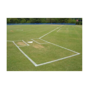 Baseball field diamond batterts box foul lines line marking paint.