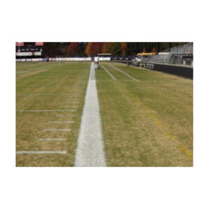 Football field side line marking painting.