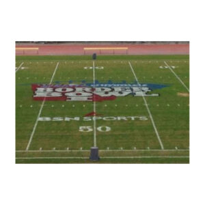 Football field line marking logo painting paint.