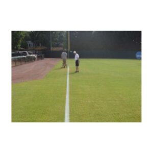 Stripe paint line marking painting marking striping baseball field foul lines.