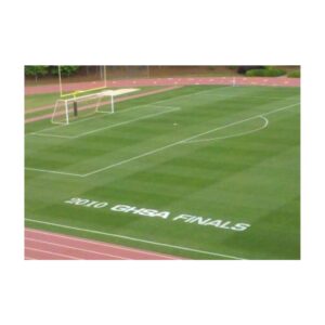 Thin with 4 parts four water field marking paint.