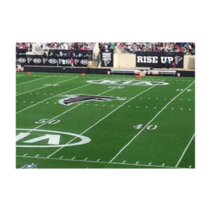 Football Field With White Markings