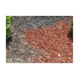 Fresh Mulch Applied Around Garden Bed